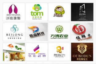 企业餐饮图文英文字商标设计互联网婚礼英文产品公司logo设计